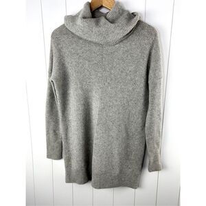 Vince‎ Gray Wool and Cashmere Turtleneck Sweater Size XS Oversized Tunic